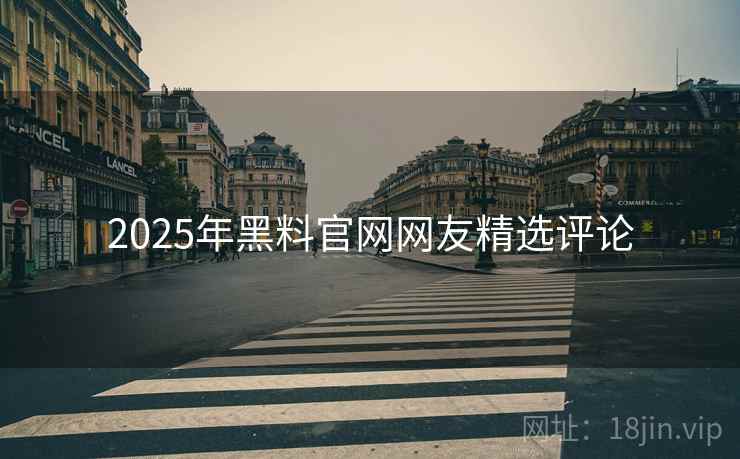 2025年黑料官网网友精选评论
